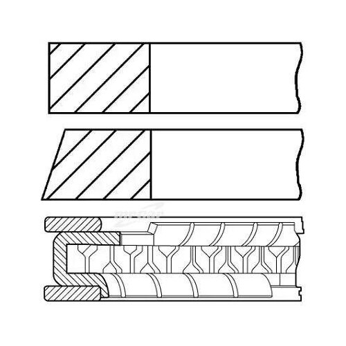 GOETZE 08-426800-00 Комплект поршневых колец для 1 цилиндра