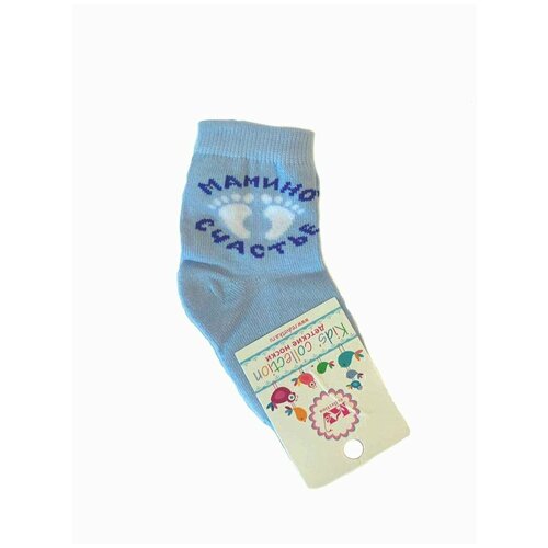 фото Носки детские «мамино счастье» красная ветка с724, голубой, 12-14 (размер обуви 18-22)