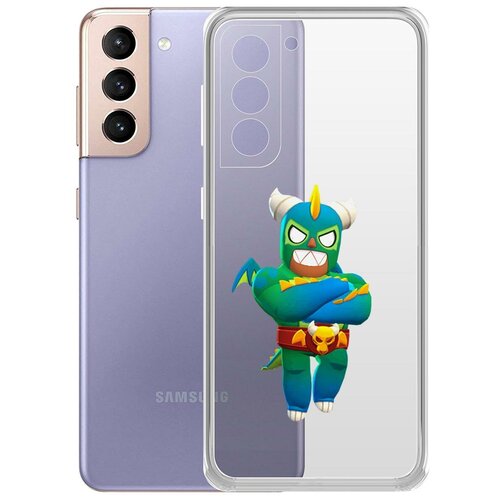 фото Чехол-накладка clear case brawl stars-эль дракон вердозо для samsung galaxy s21+ (g996) krutoff group
