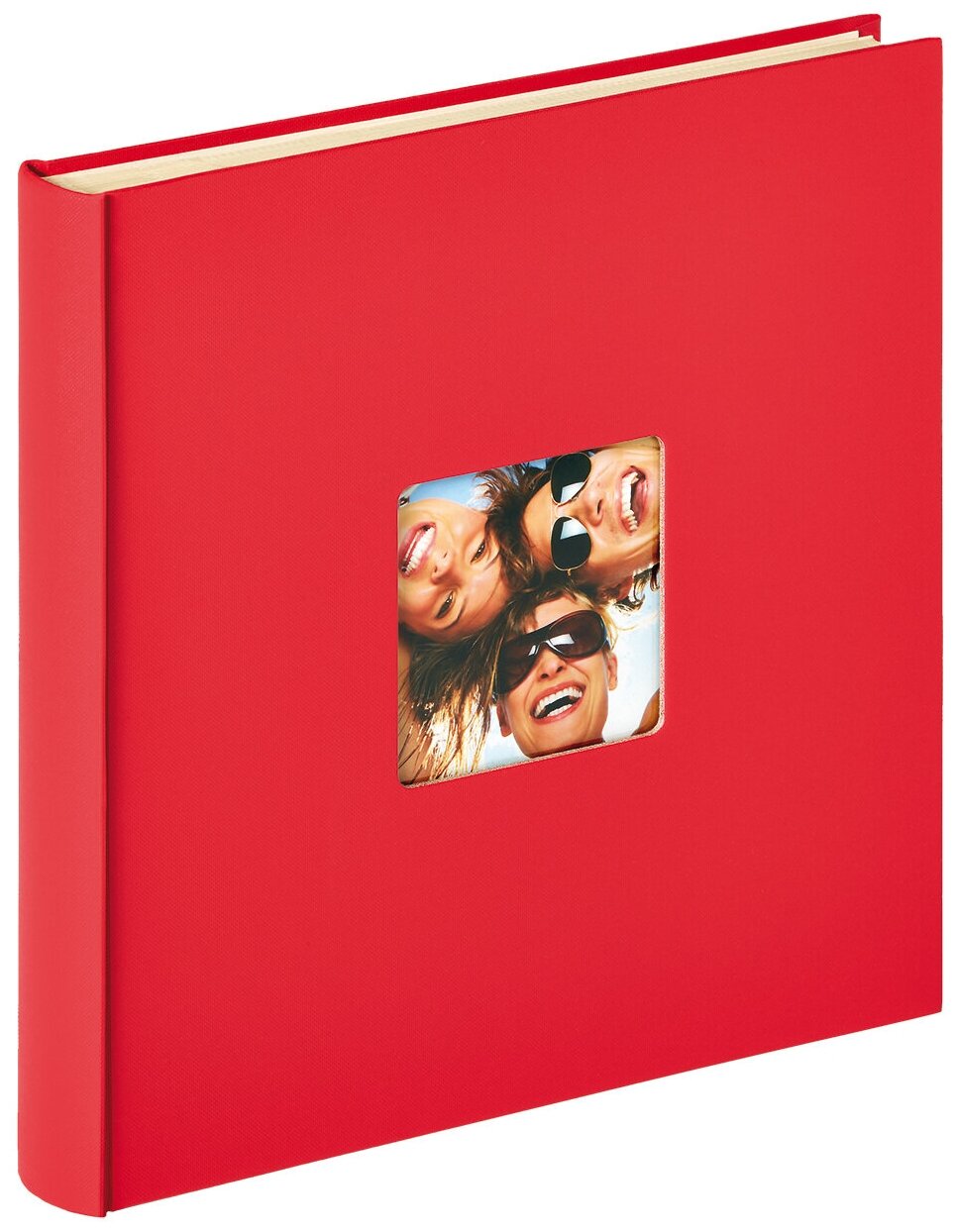 Фотоальбом, альбом с магнитными листами 30х32, 50 страниц (25 листов), радость, красный GF 5291