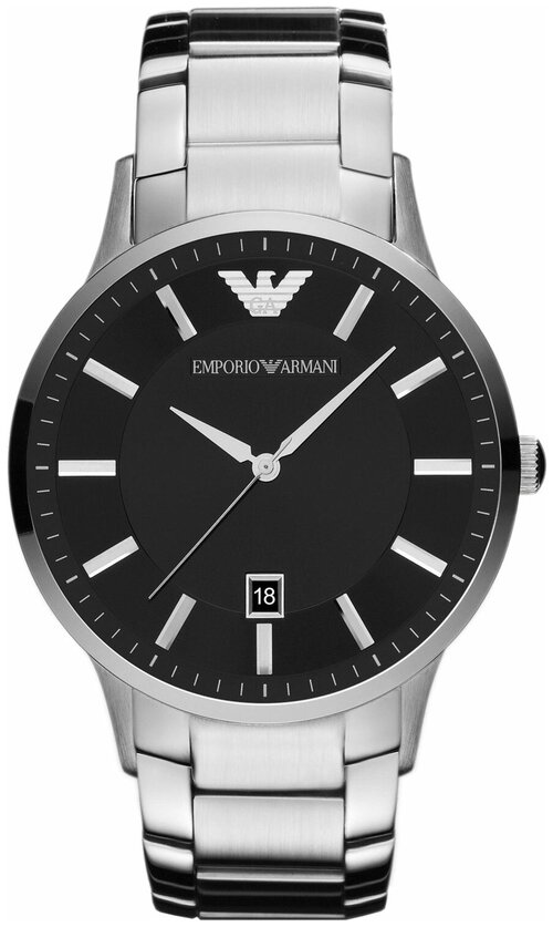 Наручные часы EMPORIO ARMANI Renato AR11181, серебряный, черный