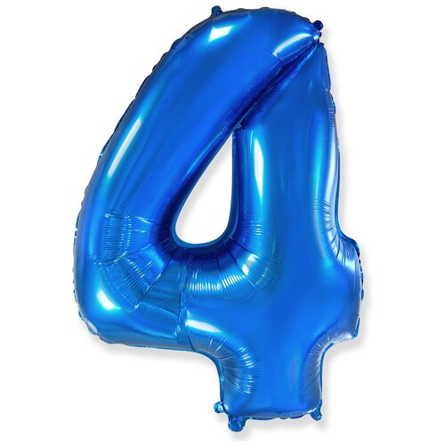 Цифра 4, Синяя (40''/102 см, ESP)