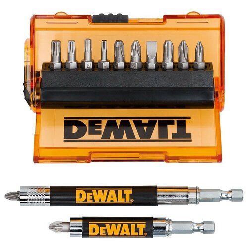 Набор бит DeWALT DT71502-QZ 14 штук биты ударные dewalt impact dt7999t torsion ph3 50 мм 5 шт dt7999t qz