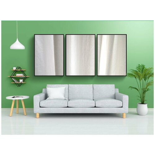 фото Набор модулных постеров для интерьера "материал, занавес, поток" 60x90 см. в тубусе, без рамки lotsprints