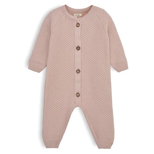 фото Комбинезон текстурный розовый, 80 loomknits