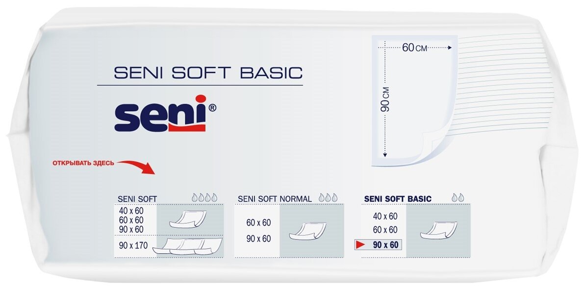 Одноразовые пеленки Seni Soft Basic, 60х40 см, 10 шт. - фото №5