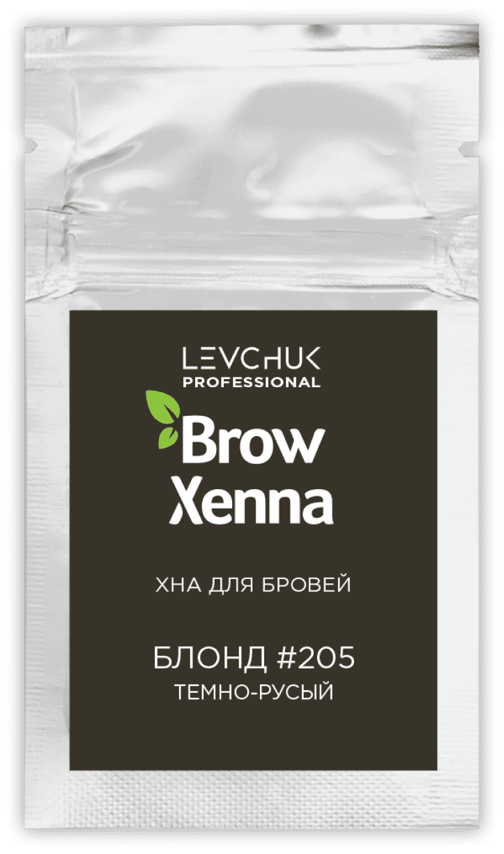 BrowXenna Хна для бровей саше-рефил, 6 г, блонд #205 темно-русый, 6 г