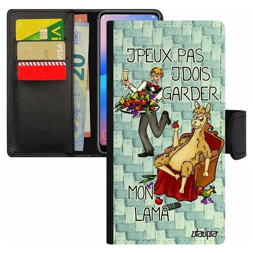 фото Чехол книжка для мобильного samsung galaxy s8, "не могу - у меня лама!" комикс повод utaupia