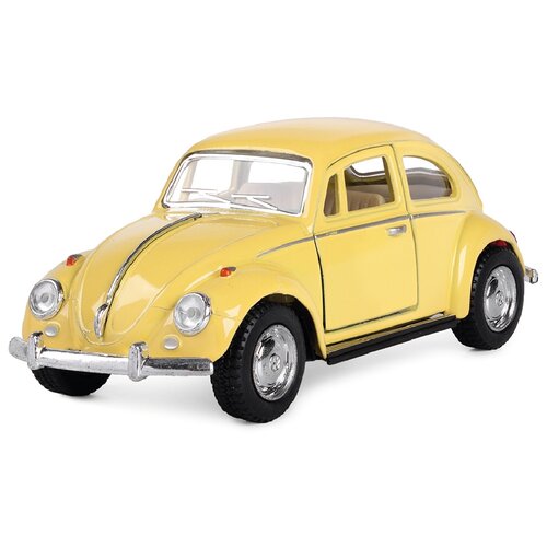 Легковой автомобиль Serinity Toys 1967 Volkswagen Classical Beetle 5375DKT 1:32, 12.5 см, желтый гоночная машина serinity toys volkswagen beetle 5405dkt 1 38 12 5 см фиолетовый