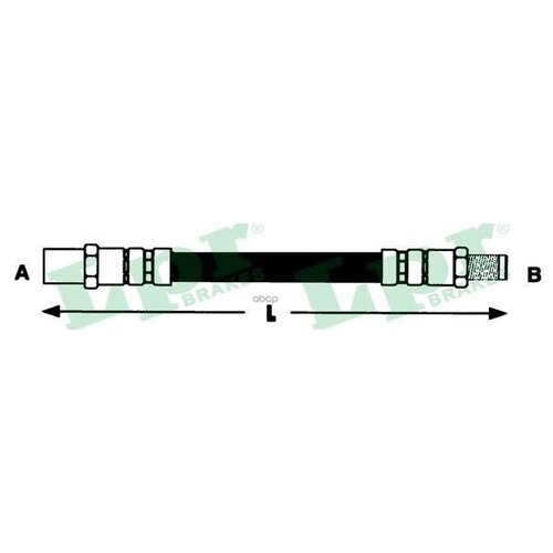 Шланг Тормозной M10x1x485 Mm Пер.Volvo 440-460 Lpr арт. 6T46247