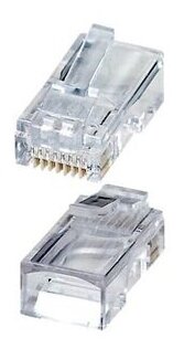 Коннектор вилка RJ-45 8P8C для компьютерных сетей