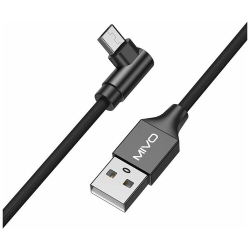 Кабель для зарядки телефона / USB-Micro USB Mivo MX-80M с угловым штекером, 1м для Android / Шнур с быстрой зарядкой / Провод для зарядки телефона