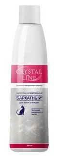 Apicenna Бархатный шампунь-уход для кошек и котят всех пород Crystal line, 0,2 кг