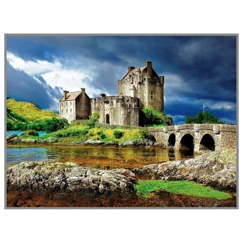 Купить Алмазная мозаика Замок в Шотландии, Милато 40x30 см.