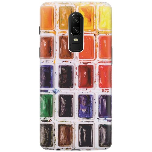 Ультратонкий силиконовый чехол-накладка для OnePlus 6 с принтом Палитра красок ультратонкий силиконовый чехол накладка для nokia 8 1 с принтом палитра красок