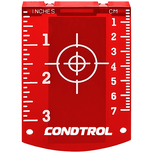 Магнитная мишень для лазерного нивелира (красная) мишень магнитная condtrol для лазерного нивелира
