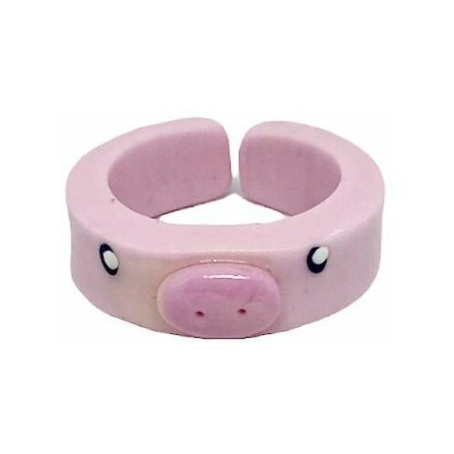 фото Кольцо незамкнутое «свинка» радость рядом