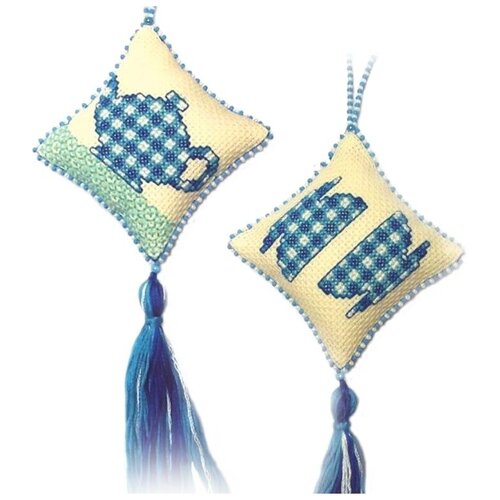 фото Набор для вышивания zengana м-004 игрушки чайная церемония 2 шт.