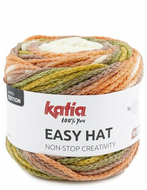 Пряжа Katia Easy Hat 40% шерсть 40% акрил 20% полиамид