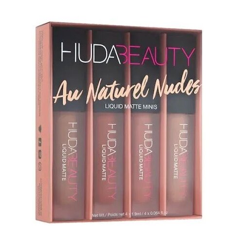 Huda Beauty набор для губ Liquid Matte Minis, оттенок Aw Naturel Nudes