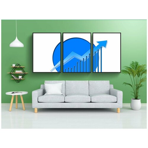 фото Набор модулных постеров для интерьера "финансы, бизнес, годовой отчет" 60x90 см. в тубусе, без рамки lotsprints