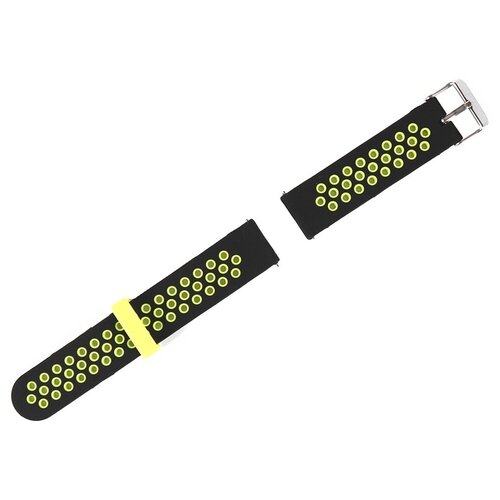 Ремешок Red Line для Amazfit Bip/GTS 20mm Silicone Black-Yellow УТ000020338 .