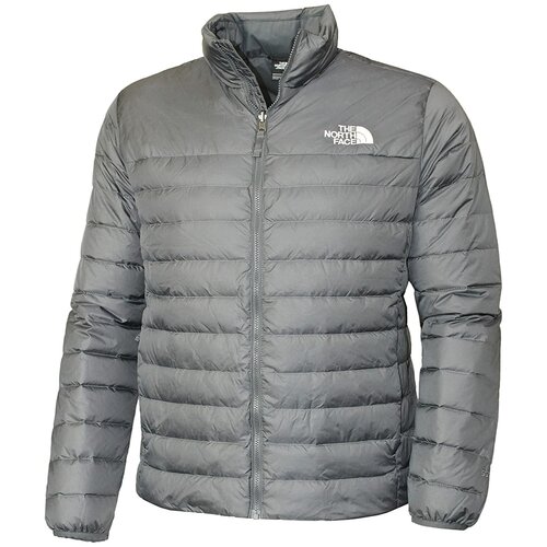 фото Куртка the north face мужская серая без капюшона с воротом-стойкой на пуху men's flare down 550 ski jacket puffer vanadis grey