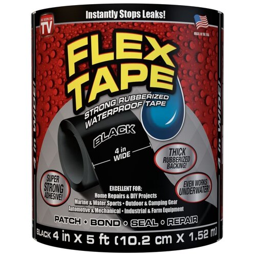 Сверхсильная клейкая лента супер фикс Flex Tape 10 см монтажная крепёжная строительная широкая / суперфикс лента для ремонта Flextape, белая