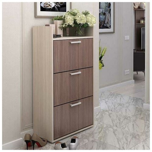 Обувница Дели шимо/светлый, ЛДСП, 60х32х116 см