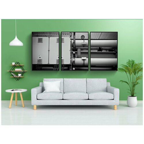 фото Набор модулных постеров для интерьера "промышленность, управление, соединения" 60x90 см. в тубусе, без рамки lotsprints