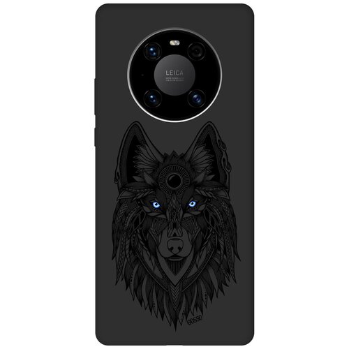 Ультратонкая защитная накладка Soft Touch для Huawei Mate 40 Pro с принтом Grand Wolf черная ультратонкая защитная накладка soft touch для huawei nova 7 se honor 30s с принтом grand wolf черная