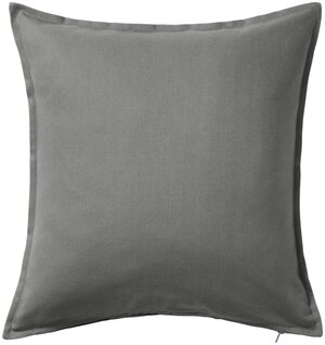 Чехол для подушки ИКЕА ГУРЛИ, 50x50 см, серый
