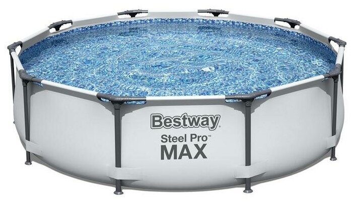 Бассейн каркасный Steel Pro Max, 305 х 76 см, с фильтр-насосом, 56408 Bestway