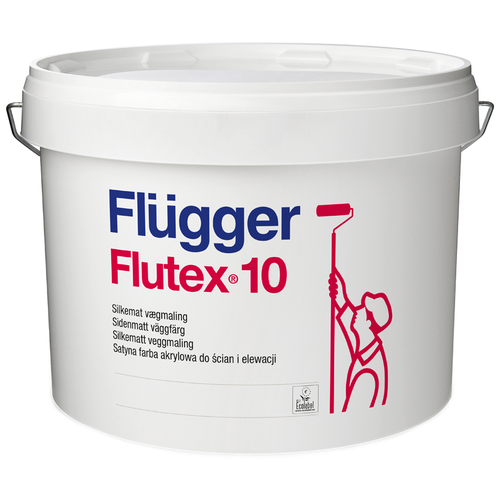 Краска Flugger Flutex 10 для стен и потолков (Base 1,9,1 л.)