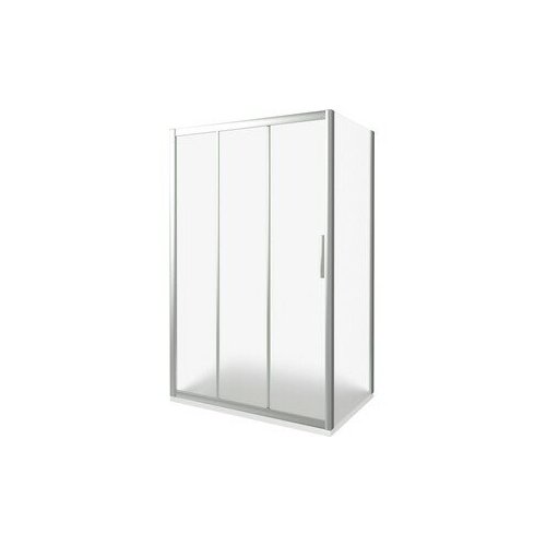 Душевой уголок Good Door Orion WTW+SP 130x80 с поддоном, матовый Grape, хром