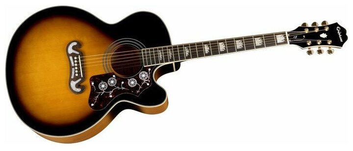 Электроакустическая гитара Epiphone EJ-200CE VINT. SUNBURST GLD