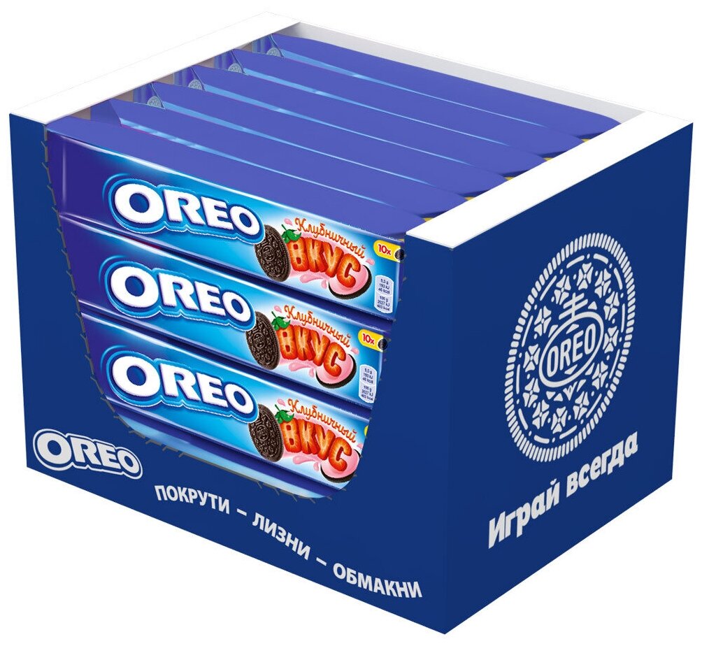 Печенье Oreo Орео Клубника, 95г х 28 шт