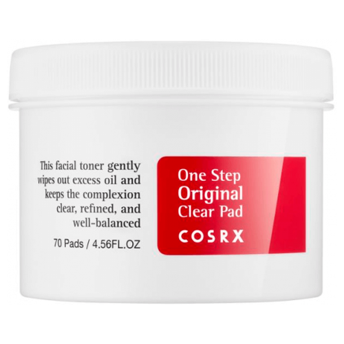 COSRX Очищающие пэды для лица One Step Pimple Clear Pad, 70 шт ватные диски cosrx очищающие пэды для лица one step original clear pad