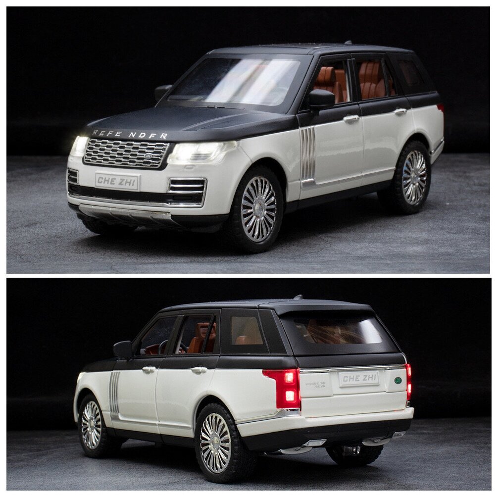 Коллекционная масштабная модель «Range Rover Vogue» 1:24 металл (свет,звук)