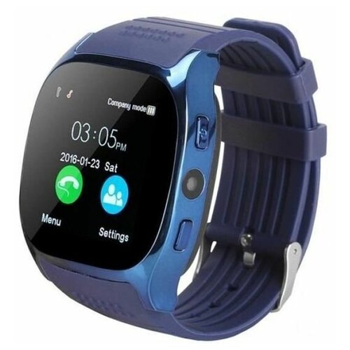 Умные часы T8 Black синий 112200₽