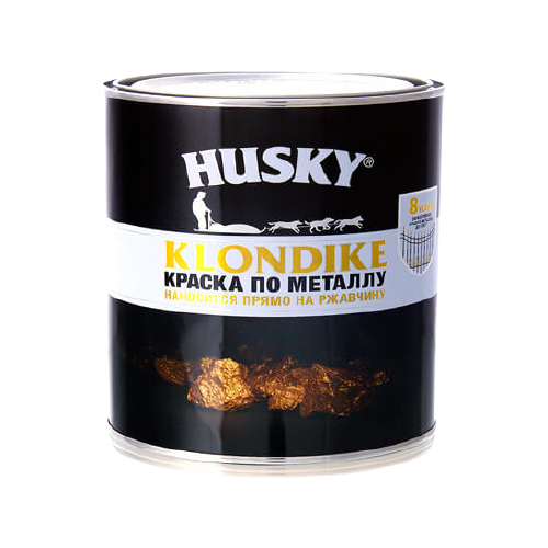 Краска по металлу Husky-Klondike с молотковым эффектом 2,5 л, золото