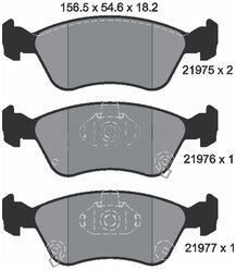 Дисковые тормозные колодки передние Textar 2197502 для Toyota Avensis, Toyota Corona (4 шт.)