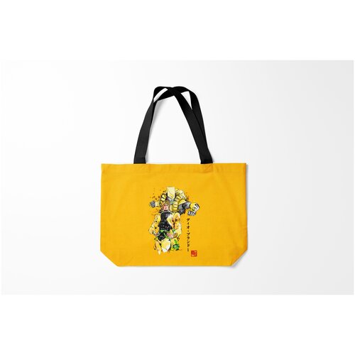 фото Сумка-шоппер / 46х35 см / аниме / jojo bizarre adventure за вардо на желтом burnettie