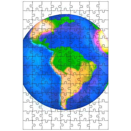 фото Магнитный пазл 27x18см."земля, глобальный, футболка" на холодильник lotsprints