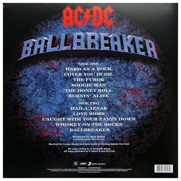 AC/DC Ballbreaker Виниловая пластинка Sony Music - фото №2