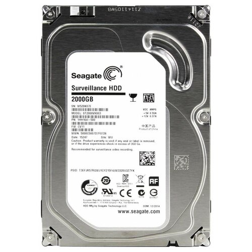 Жесткий диск Seagate ST2000DL003, 2 Тб жесткий диск seagate 2 тб st2000nx0263