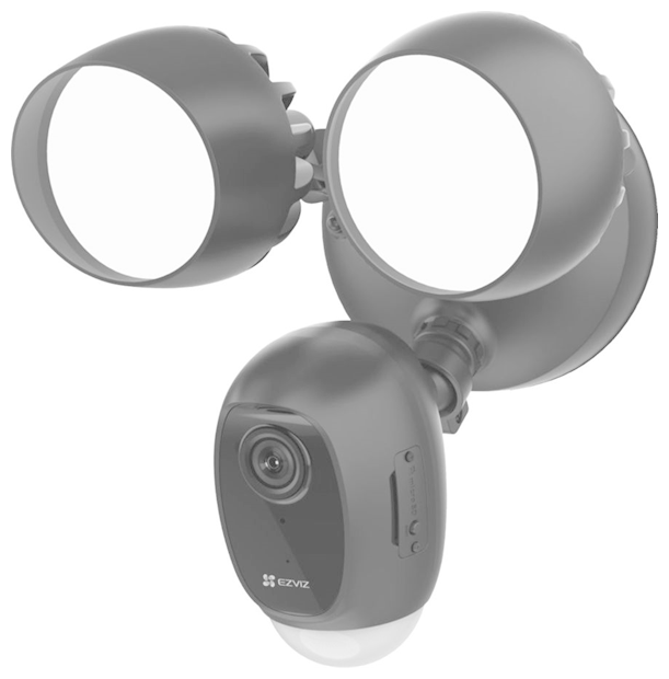 Уличная камера Ezviz Lc1c Черный 2МП с встроенным прожектором, сиреной и датчиком движения. FHD 1080