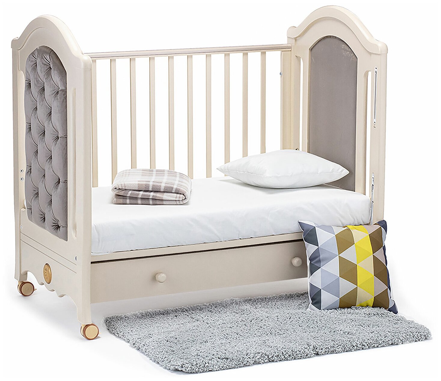 Детская кровать Nuovita Grazia Bianco, белая - фото №3