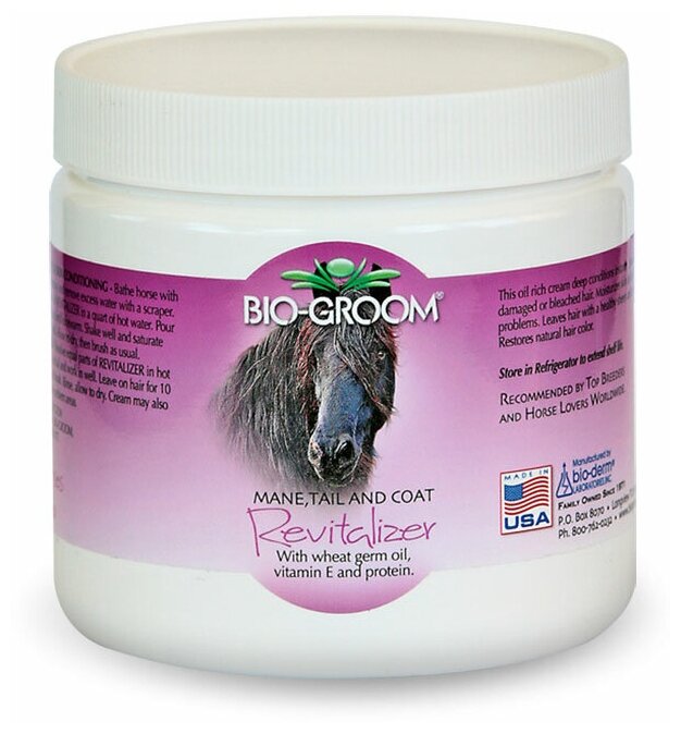 Bio-Groom Кондиционер-крем для лошадей, восстанавливающий, Bio-Groom Revitalizer, 454гр