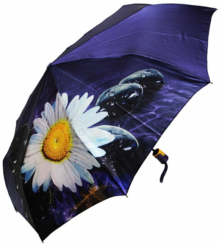 Женский складной зонт Popular umbrella 1296/Индиго